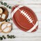 8 Count Football Shaped Dinner Plates for Sports Party Tailgate Game Day 9.5" x 6.5"